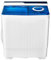 COSTWAY Twin Tub Washing Machine, 4.5KG/8.5KG/10.5KG Total Portable Laundry Washer Spin Dryer Timing Function and Drain Pump for Apartment Dorms (Blue+White, 6.5kg Washer+2kg Dryer)