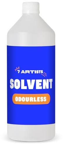 7 Artists Disolvente Pintura Para Colores Al Óleo Diluyente De Pintura 1000 ml | Disolvente Oleo | Diluyente Oleo | White Spirit Para Colores Al Óleo | Oil Color Thinner
