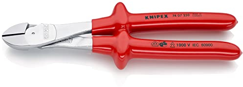 Knipex 74 07 VDE Seitenschneider 250 mm, Schneidleistung 4.6mm
