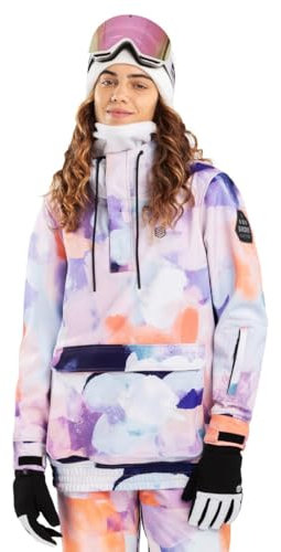 SIROKO - Snowboardjacke mit Kängurutasche für Damen W3-W Halo - XL - Mehrfarbig