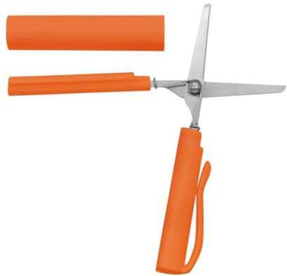 EsportsMJJ Mini hopfällbar sax bärbar kreativ pennstil design för studenter konstprojekt skola kontorsmaterial (orange)