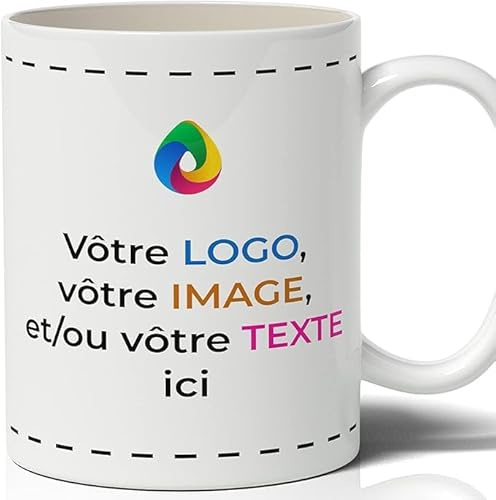 Teetaly Tazza Personalizzata con Foto e Nome – Tazza in Ceramica 350 ml, Idea Regalo