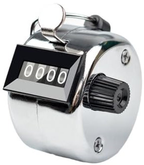 WRIBZD Mechanischer Handzähler, Klicker, digitaler Zahlenzähler, Klickzähler für Schule, Sport, Event, Büro, Farbe, 1 Stück