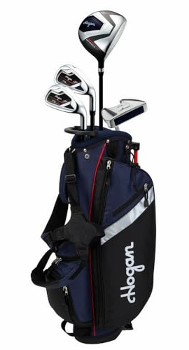 Hogan Golf FTS Junior Boys Golf Clubs Set with Bag (Navy, 6-8 Years, Right)