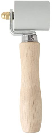 Rullo di cucitura in silicone, cuscinetto da 45 mm Design rullo rullo a pressione a pressione a pressione manuale rullo strumento rullo per roofing in PVC (Larghezza grigia 45 mm/1.8in)