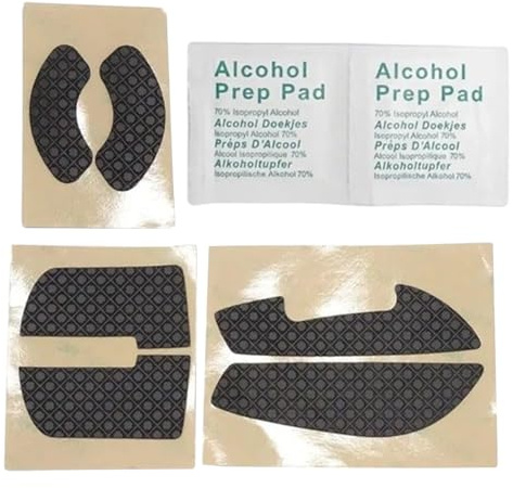 Game Grip Tape – anti-slip--limremsor, anpassade skurna strukturerade kuddar – professionell förstärkare för bättre kontroll och komfort, inklusive rengöringssats för