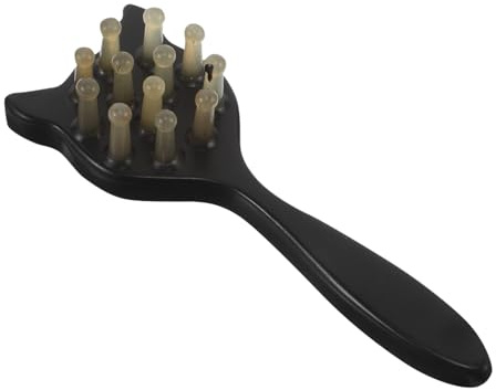 HAMPPLIES Horn-shaped Cat Comb Massage Nails for Scalp Relief Detangling Dry Hair for Grooming at Home Travel