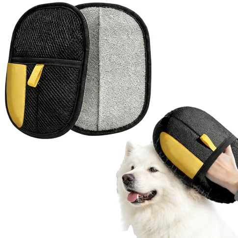 QTERHYD Skimys Guanto Peli,Spazzola Gatto Riutilizzabile,Lavabile,Adatto A Tutti I Tipi di Pelo (1pcs)