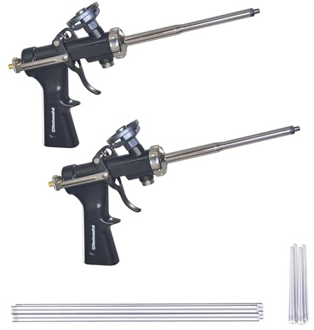 AWF PRO Heavy Duty Foam Gun – Convertible Design for Foam Tanks and Pro Cans – High Precision, Adjustable Flow Control, Contractor-Grade Pro Applicator for Insulating Foam Sealant, Pack of 2