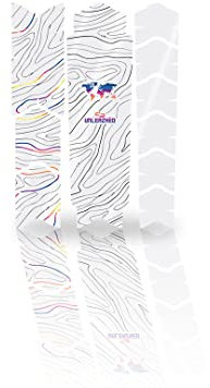 unleazhed Bike Protection BP01 S Frame Topolines Color Glossy | Rahmenschutzfolie für Mountainbikes | Made in Germany | 10 -teiliges komplett Rahmenschutz-Set | extrem reißfest