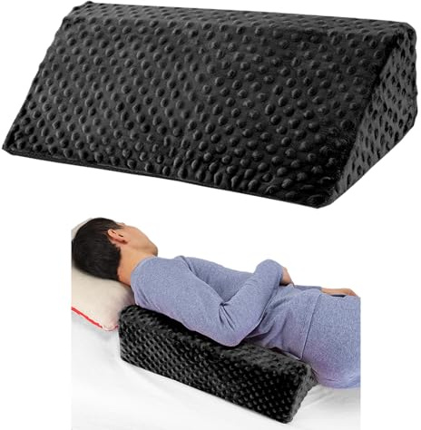 Jacobable Cuscino a cuneo per dormire lateralmente, cuscino a cuneo in schiuma per posizionamento del corpo, cuscino a cuneo laterale per dormire, cuscino antiscivolo per posizionamento posteriore per