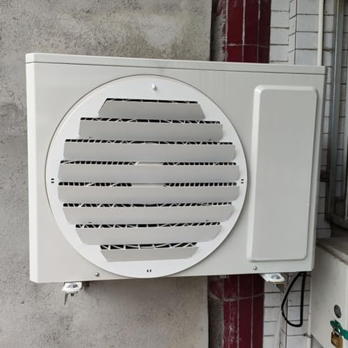 Copertura unità AC Esterna Deflettore condizionatore d'Aria,Prevenzione Anti-Diretta del soffiaggio dell'Aria Protezione Antivento dissipazione del Calore Deflettore otturatore in Acciaio inossidabi