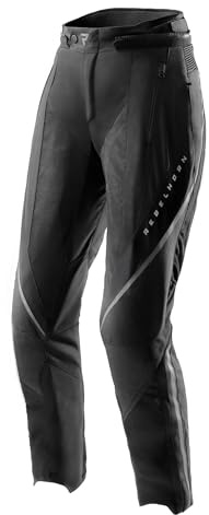 REBELHORN Hiflow V Lady Pantaloni da Moto Donna | Tessile | Protezioni per Ginocchia e Fianchi Livello 2 | Membrana HydraShield PRO | Ventilazione | Fodera Termica