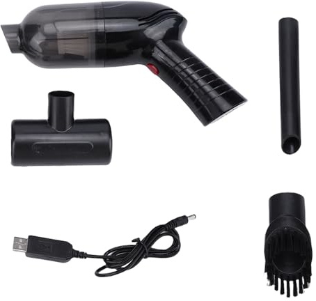 Tnfeeon Aspirateur de Voiture 9000 Pa Forte Aspiration, Aspirateur à Main sans Fil 120 W Rechargeable Utilisation Sèche et Humide, Portable pour Le Nettoyage des Vitres du Clavier de la