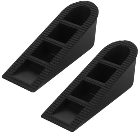 LALAFINA 2pezzi Cunei Ferma Porte in Gomma Resistente per Sicurezza Cunei Antivento per Porte Interne ed Esterne Fermaporti Cuneo per Casa Senza Attrezzi
