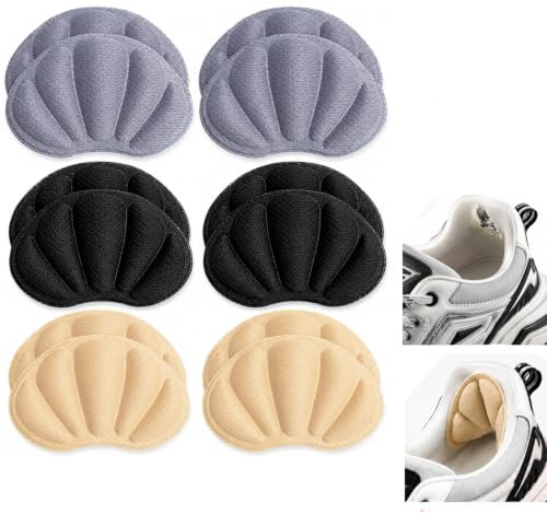 Coussinet Talon Chaussure Trop Grande,6 paires de Protège Talon Chaussure Semelle Autocollante Antidérapante,Talonnette Protège Confortables Contre Frottement et Ampoules réparer talon chaussure usé