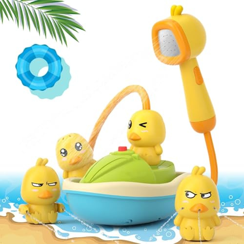 Giocattoli da Bagnetto per Bambini, Anatra Giocattoli da Bagno, Giocattoli da Doccia Acqua, Giochi Bagnetto Neonato, Giochi Bagnetto Cascata, Giocattoli da vasca per bambini Giocattoli Regalo (B)