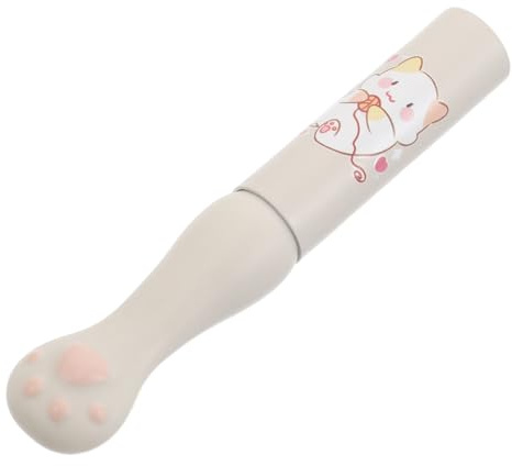 Mobestech Silicone Lip Brush with Cat's Claw Design and Cover, Smudge Proof and Even Application Makeup Tool for Lipstick, Portable and Sturdy Aluminum Handle for Everyday Makeup Routine