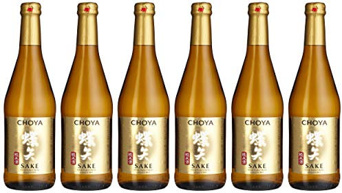 Choya Sake japanischer Reiswein (Alkoholhaltiges Getränk, Junmai Sake, aromatisch, 14,5% vol.) 6er Pack (6 x 0,5l)