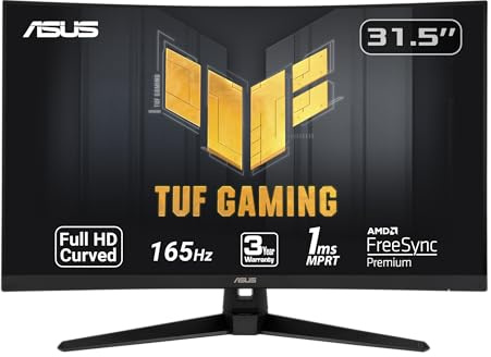 ASUS TUF Gaming VG328H1B 31.5 LED FullHD 165Hz FreeSync Premium Curva