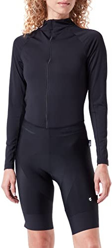 Gonso SQlab GO W, Damen Fahrradhose, Tights mit ergonomischem SQlab Sitzpolster, Innovative Schnittführung ohne Seitennaht, Enganliegende Passform, Schwarz, Gr. 38