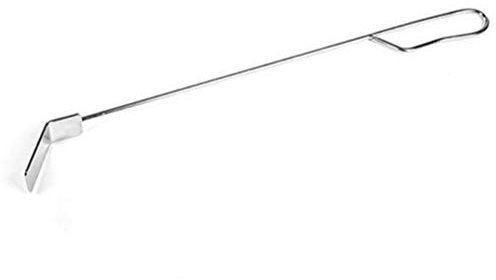 Hosuho Grilling Ash Shovel, 46 cm Heavy Duty Stainless Steel Ash Rake Tool with Long Handle, Barbecue Hook Ash Spatula for Wood Burning Stove