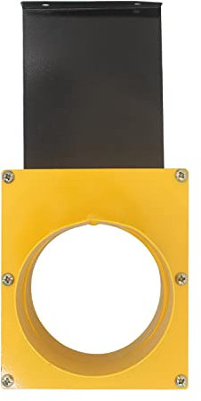 Blast gate for dust collection systems for woodworking dust collector gate valve extraction vacuum fitting