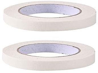 Cinta De Carrocero 2 Rollos,Cinta De Pintor 50mm 40mm 30mm 25mm X 50m Cinta Carrocero Cinta De Papel Para Pintar No Deja Residuos Para Enmascarar Cintas Barnizar ( Color : White , Size : 1cm x 50m )
