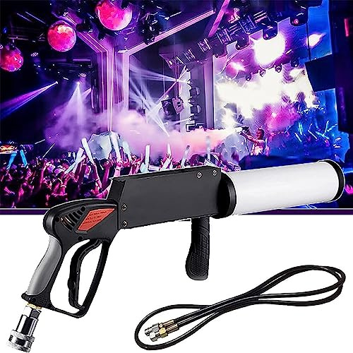 LED partykanon, CO2 dimma maskin, bärbar LED CO2 kanonpistol jet maskin, nattklubb bar DJ Jet Effect färgglad