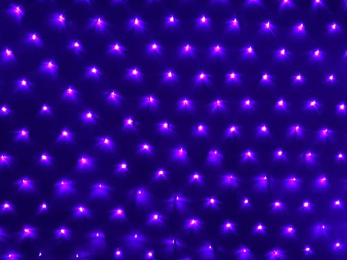 3x2m All'aperto Rete di Luci 8 Modalità Impermeabili Natale Tenda Fata Luci Nette Per Feste Compleanni Matrimoni Natale Halloween Giardino Rete Luminosa (Viola)