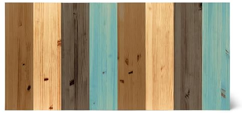 Raw Wood - Testiera letto King Size in legno massello 180x80 cm Stile Nordico Fatto a mano in Spagna - Kita Colors