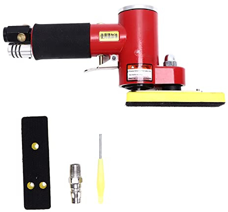 Air Grinding Machine Pneumatic Sander Manual Reciprocating Swing Polisher 14000rpm KP6902 Eccentric Polishing Slotted Sanding Aluminum Alloy High Efficiency for Metal Woodworking