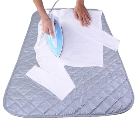 Bügelunterlage Für Tisch | 48 X 85 cm Große, Faltbare Bügelmatte | rutschfeste & Hitzebeständige Bügeldecke Für Tisch