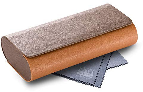 FEFI - Hardcase Doppel-Brillenetui für zwei Brillen (braun)