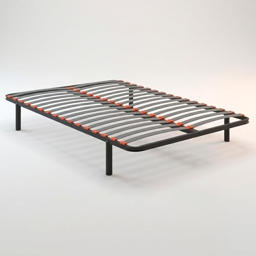 PIKOLIN Somier Guardaespaldas | 16 láminas Madera | 150x190 | 4 Patas - Altura 26cm | Bastidor Acero Reforzado | Alta Elasticidad y Ventilación | Independencia de Lechos | Servicio de Entrega Premium
