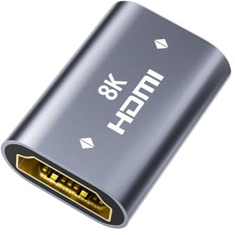 LEENUE HDMI Coupler 8K Female to Female Connector, HDMI 2.1 Aluminum Adapter, Supports 8K@60Hz/4K@120Hz for HDTV, Roku Stick, Monitor, Projector, Gaming Console