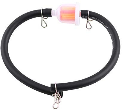Keenso Motorrad Benzin Kraftstofffilter, Universal 6mm Benzinschlauch Inline Benzin Benzinfilter Ölfilter Set mit 8mm Kraftstoffschlauch Schlauchklemme für Mini Moto Dirt Bike ATV Quad