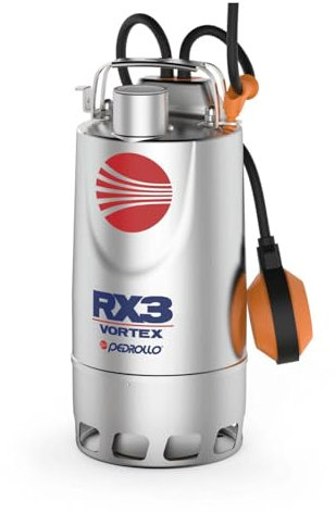 Bomba de elevación de aguas lluviales de acero inoxidable monofásico 220 V – 0,5 kW – 180 L/min – Rueda Vortex