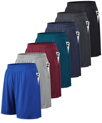 BALENNZ Athletic Shorts for Men with Pockets and Elastic Waistband Quick Dry Activewear For Basketball,Track,Training,Cycling,Running,Workouts,Workout,Football,Gym,Athletic,Tennis, XX-Large