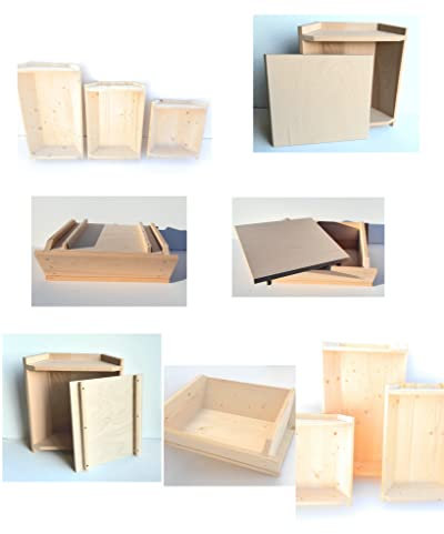 Maidda Corbeille pour levage, pâte à pain, pizza (80 x 42 x 15 cm avec couvercle pour escalier)