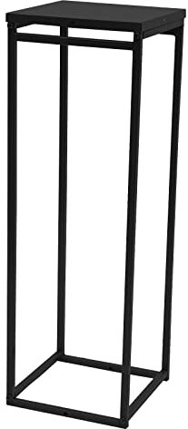 Queeucaer Soporte para flores, soporte de suelo para flores, columna de metal, jarrones para plantas, para mesa, hogar, fiesta, boda, decoración, estante para flores, alto, cuadrado, 25 x 25 x 75 cm,