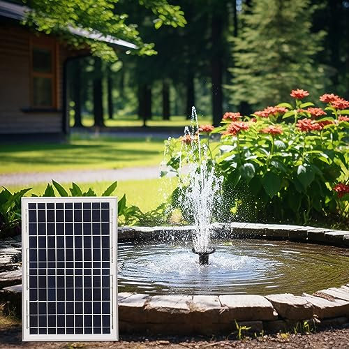 Solfontän – solfontän, solvattenfontän, simfontänpump, vattenpump, soldammpump för trädgård, fågelbad, fiskbehållare