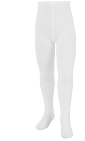 JYC CREATIVE Medias Leggins para Niñas Blanco, Leggins con Punta de Media Calcetín, Medias para Ballet, Medias para Niñas, Medias para Comunión, Danza, Gimnasia,
