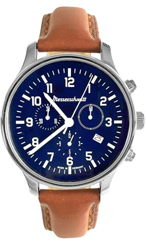 Messerschmitt Flieger-Herrenuhr Chronograph Lederband ME42CH-L