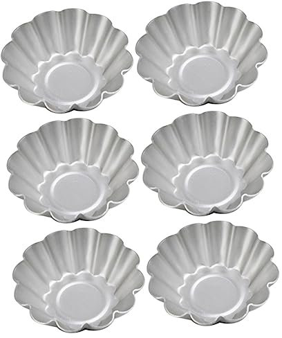 CIYODO 6 Pezzi Stampo Per Torta Stampo Per Crostata Stampo Per Crostata Senza Fiori Stampo Per Crostate Grandi Forme Per Crostatine Stampo Per Crostatine Stampo Per Muffin Stampo Per