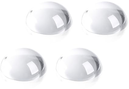 SWTHONY 4pcs 1.6inch Crystal Dome Magnifying Paperweight, Reading Magnifier Glass Paper Weights for Outdoor Events, Office Desk