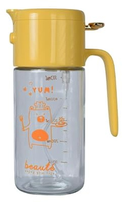 Pulverizador de Aceite 2 en 1 para Cocina, Aceitera Spray de Vidrio Reutilizable de 500ml, Botella Antigoteo para Freidora de Aire, Ensaladas, Vinagre, Barbacoa y Más, Accesorio para Cocinar