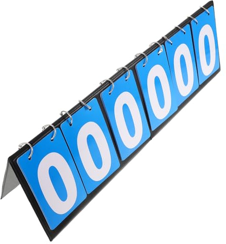 ANDRESLAD Tableau de Score Tennis de Table Multifonction Réutilisable à Retournement Compteur de Points pour Basketball Baseball Volley-Ball Affichage Clair et Portable