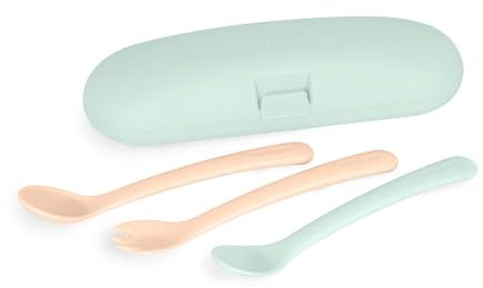 Miniland Picneat Dreamland Children’s Cutlery Set - Ergonomic & Anatomical, Progressive Design for Learning to Eat Independently, Durable and Dishwasher Safe