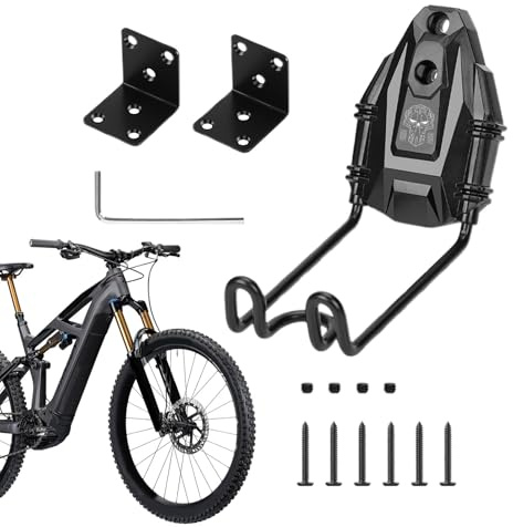 Soporte de pared para bicicleta, estante de almacenamiento de pedal interior, soporte de exhibición de bicicleta, soporte organizador de ciclismo que ahorra espacio, de almacenamiento vertical